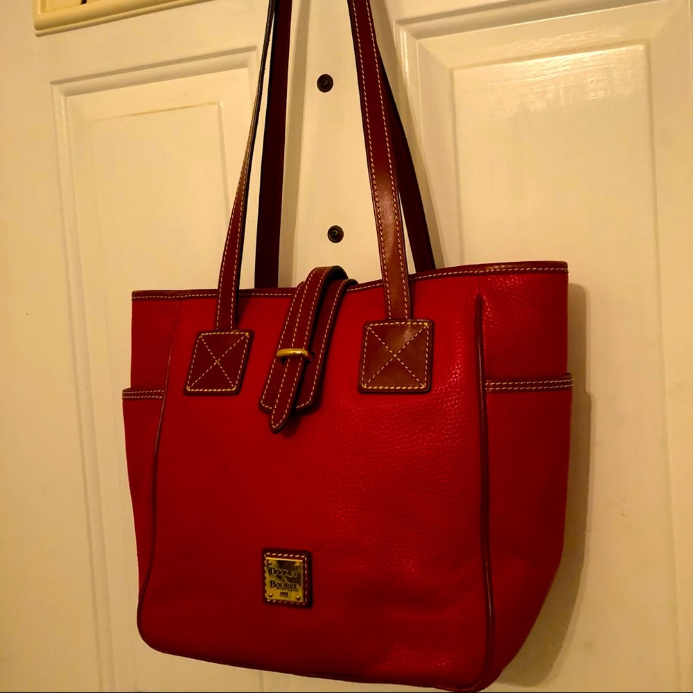 Dooney & Bourke Red Leather Tote